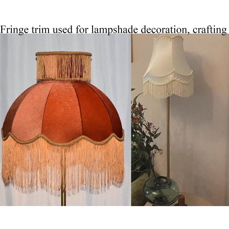 Lauthen.S 10 Yards of 6" Chainette Fringe Trim Tassel Sewing