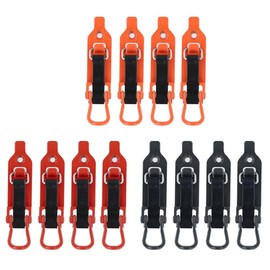 xinyee 4PCS Shovel Holder Mounting Clamp Quick Release Metal Rubber Clamps Multipurpose Auto Wall Mounting Brackets Car Accessories for RV Boat Truck Trailer Roof Rack