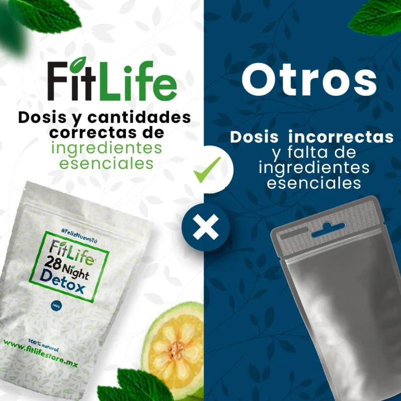 Té FitLife night detox en granel 120 g 30 unidades