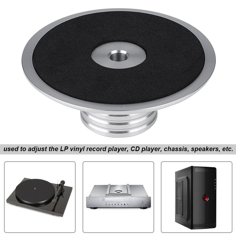 Disc Stabilizer for LP Record Players, Aluminum Metal Turntable Balanced