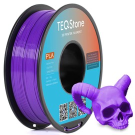 TEQStone PLA Filament 1.75mm Purple 1KG Perfectly Wound Accuracy +/-0.02mm PLA Basic 3D Printer Filament