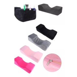 Frainé Cojín Para Lashista / Negro Y Rosa