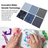Tomotato Water-soluble embroidery patterns, Sashiko Stitch embroidery paper, 6 pieces