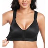 Lemorosy Women's Bra, Without Underwire, Strong Hold, Front Closure, Racerback,