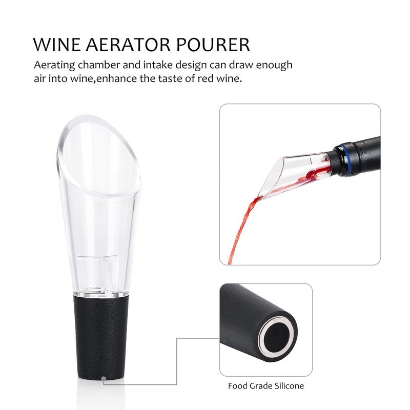 Tirrinia Electric Wine Opener Set, Wine Bottle Cork Remover Accessory
