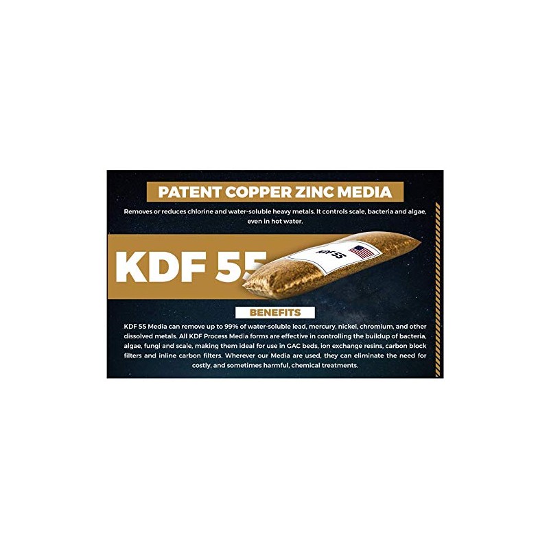 KDF 55 : Water Filter Media for Chlorine, Heavy Metal