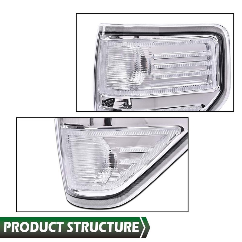 GRAND ORANGE Tail Lights Assembly Rear Lights Compatible with 2009-2014