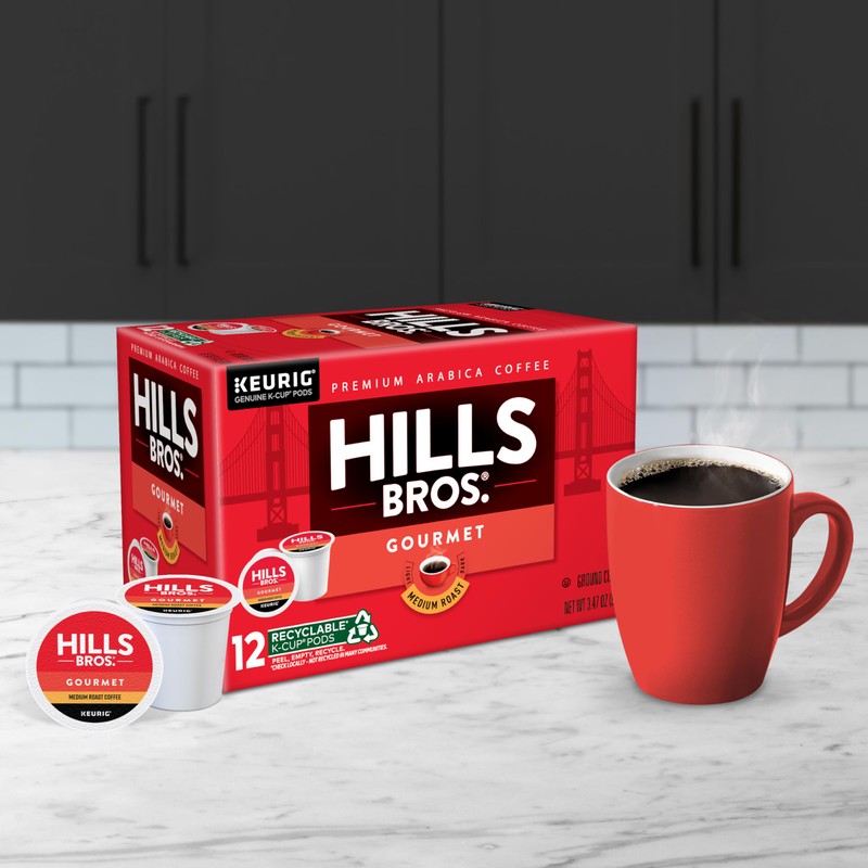Hills Bros. Gourmet Blend Keurig K-Cup Pods for Keurig Brewers