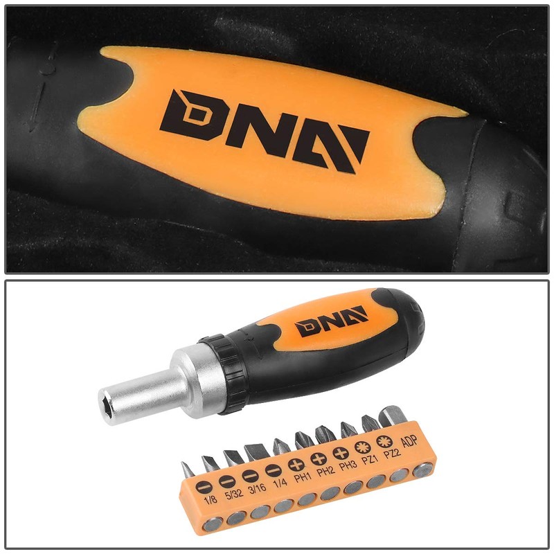 DNA MOTORING Home Repair Tool Set, Magnetic Screwdriver Socket Set,