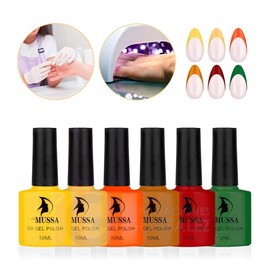 Esmaltes Para Uñas Mussa Gelish Semipermanente x 6 unidades 10 ml
