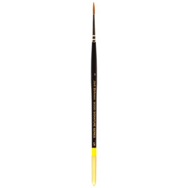 Jack Richeson 9000 Series Synthetic Short Handle Watercolor Round Brush, Size 3