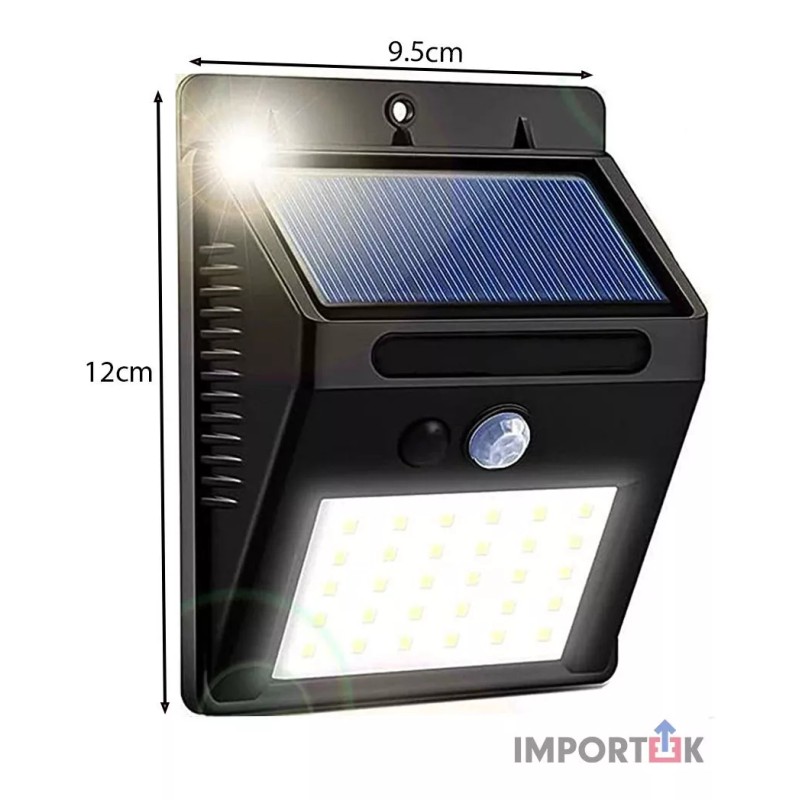 Importeek 20pz Lampara Led Solar Reflector Exterior Jardin Sensor Luz