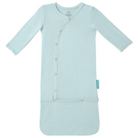 PurComfy Supersoft Baby Sleeper Gowns, Premium Bamboo Viscose Infant Nightgown Sleepers Snap Bundlers 3-6 Month