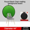 Portable Collapsible Webcam Backdrop with Package Bag, Background Green Screen,