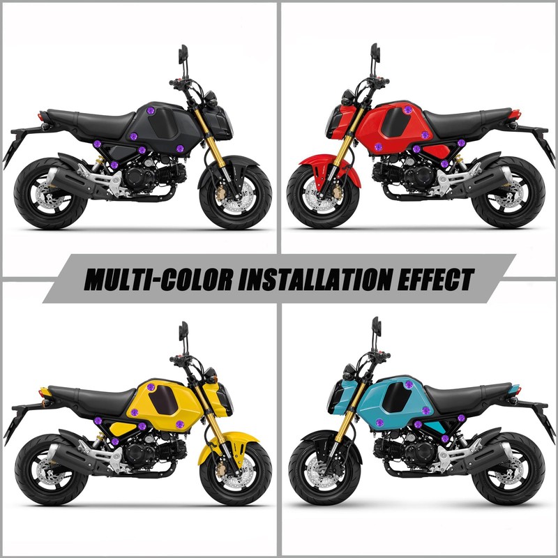 KKZOL 12 Pcs Fairing Washers Colored Side Panel Dress Up