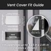 Repa Market 5.5 x 3 Inch White Galvanized Steel Vent