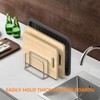 KORRTFID Cutting Board Holder Stand, Chopping Board Storage Rack, Cutting
