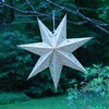 LumaBase Hanging Lantern, Silver Star - Set of 3
