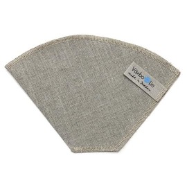 100% Natural Linen REUSABLE Coffee Filter: Made in Sweden of 100% linen. Size #4. Sold in pack of 1 or 2 or 3. (1 Coffee Filter)