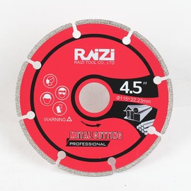 Raizi 115mm Professional Diamond Metal Cutting Disc Blade for Steel Cast Iron Rebar Aluminium