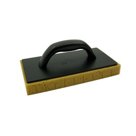 Hydro-Absorbent Plastering Float, Brown Sponge Base, 130mm x 270mm x 30mm, Professional Finishing Trowel