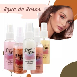 Veraly Agua De Rosas Base Maquillaje Hidratante Facial Brillos Full
