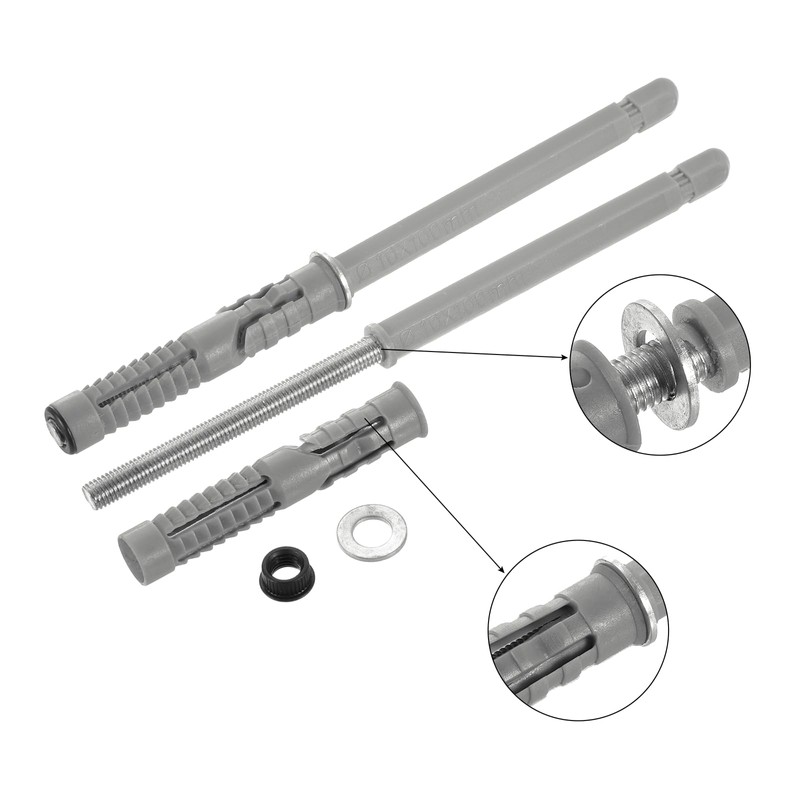 sourcing map 4 Pcs Floating Shelf Brackets, Metal Hidden Shelf