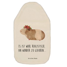 Mr. & Mrs. Panda Hot Water Bottle Guinea Pig Wise – Gift, Wonder, Sea, Heat Cushion, Children's Hot Water Bottle, Saying, Hot Water Bottle Cover, Animals