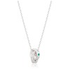 Yondo Sea 112124121805 Emerald May Birthstone Eternal Silver Necklace, Small,