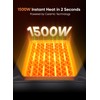 GiveBest Portable Space Heater – 1500W Quiet & Energy Efficient