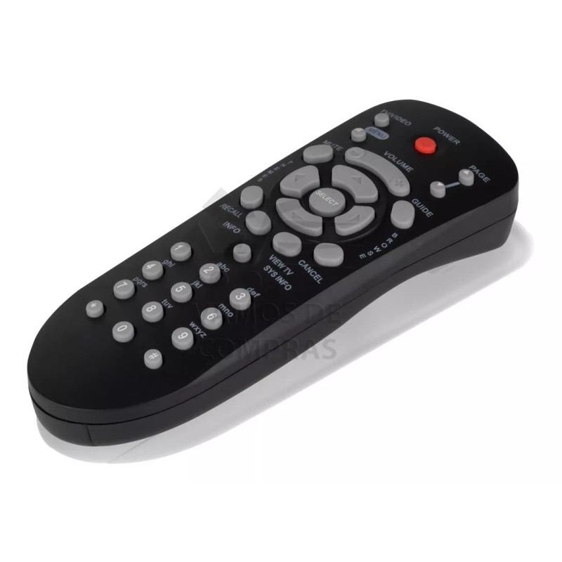 Control Compatible Con Dish Negro Video/tv