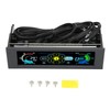 Computer Temp Monitor PVC Lens Panel Display 5 Sets Fan