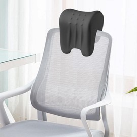 Harilla Sleep Pillow Desk Neck Support with Memory Effect for Office Chairs, Lunch Break Pillow, Armrest Pad, Non-Slip Versatile Black