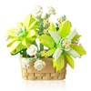 Vilbocr Mini Flower Building Block Set, Flower Blocks Toy, Plants