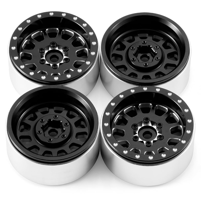 MORLORDY 1.3 Beadlock Wheels 4Pcs CNC Aluminium Beadlock Rims for