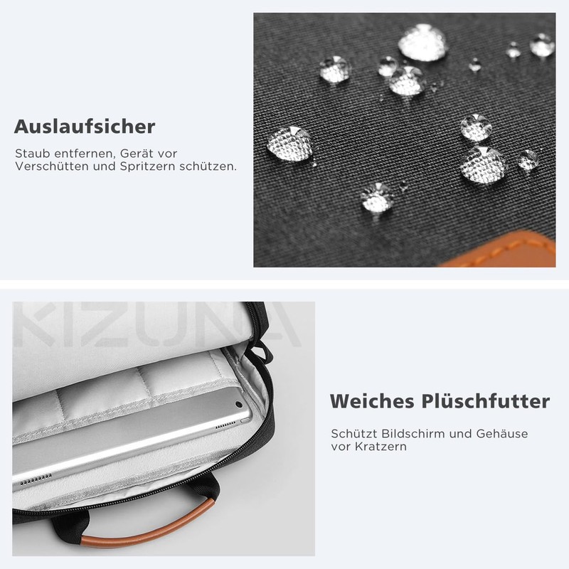 KIZUNA Tablet Bag Shoulder Bag 10 Inch Laptop Bag Waterproof