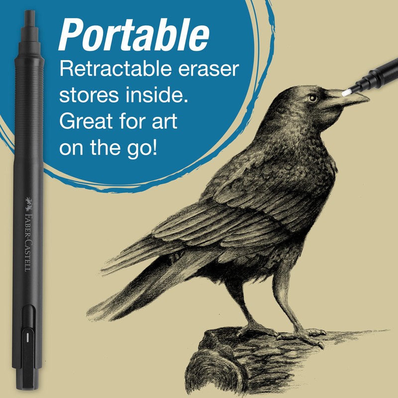 Faber-Castell 185610 Gomma di Precisione di Penna E Ricarica, Ricaricabile