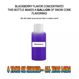 Summer Snow Entertainment BLACKBERRY MIX SNOW CONE/SHAVED ICE FLAVOR CONCENTRATE MAKES 1 GALLON