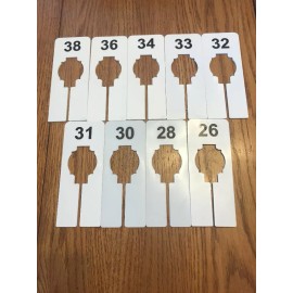 Retail Supply US Clothing Rack Rectangular Size Divider Women's Assortment Hanger Retail Store