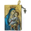 Catholic Rosary Pouch, Our Lady of Mount Carmel & Sacred