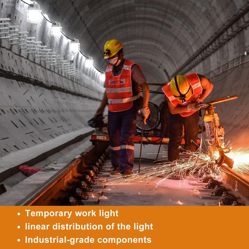 NS 100ft LED Construction String Lights, 150W 15000lm LED String