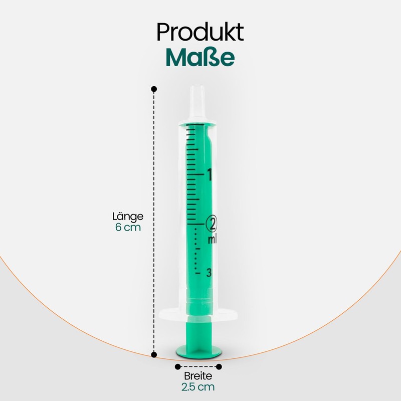 Inject Disposable Syringes 2ml Luer Slip Centric - Pack of