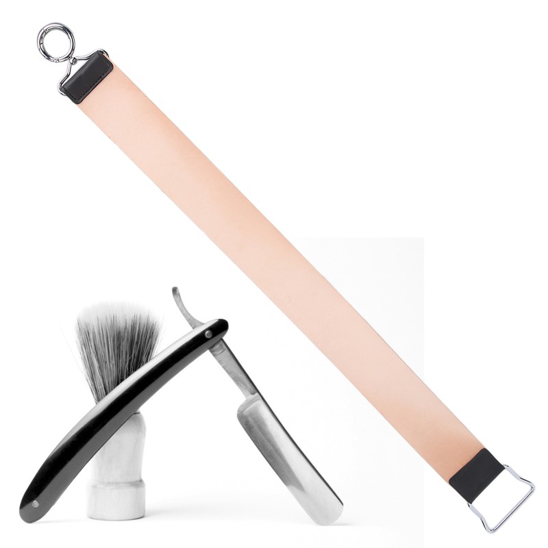 Cowhide Razor Strop Home Barber Shop Leather Straight Razor Sharpening