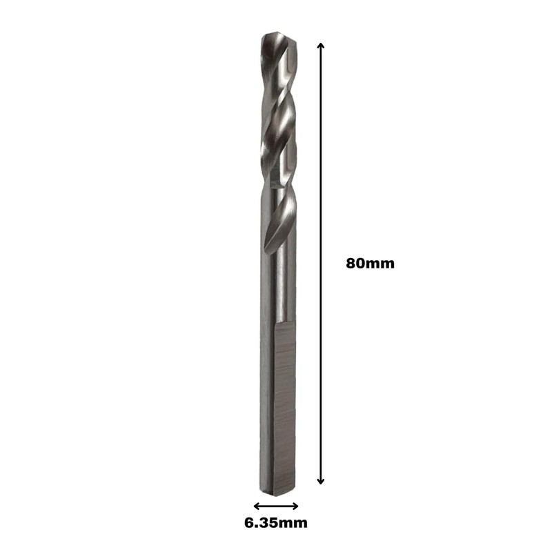 Saxton HSS Hole Saw Cutter Arbor Pilot Drill Bits 6.35mm