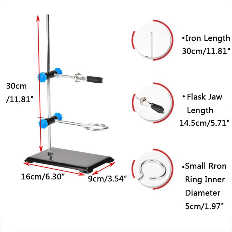 Laboratory Retort Support Stand for Titration Extraction, with a Burette