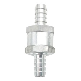 Amrxuts 10mm 3/8" Fuel Non Return One Way Check Valve Petrol Diesel Fuel Oil Water Aluminium Alloy