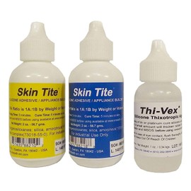 Smooth-On Skin Tite 4 Oz and Thivex 1 Oz Kit - Platinum Silicone Adhesive and Prosthetic Appliance Builder - Special Effects