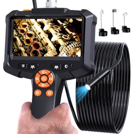 MACHSWON 4.3" Endoscope Camera with Light IP67 Waterproof Endoscope 1080 HD Inspection Snake Camera Borescope Camera with Light 16.5ft Endoscope Camera Gadgets for Men