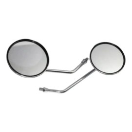 BIKER BOOST Par Espejos Cromados Para D125lt Italika 1 Par