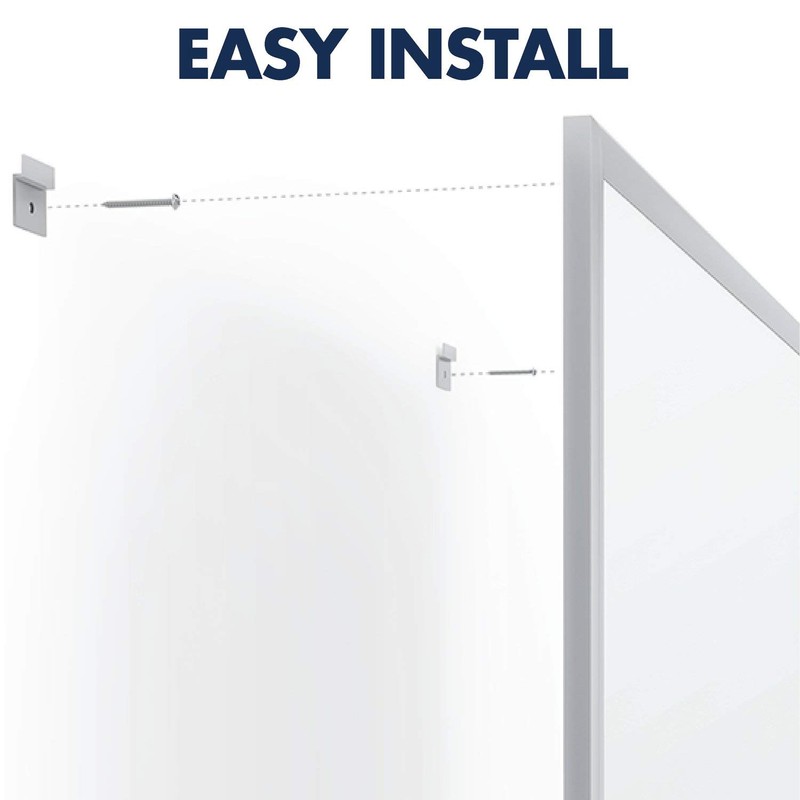 Quartet Magnetic Whiteboard, 4' x 3' White Board, Nano-Clean, Silver